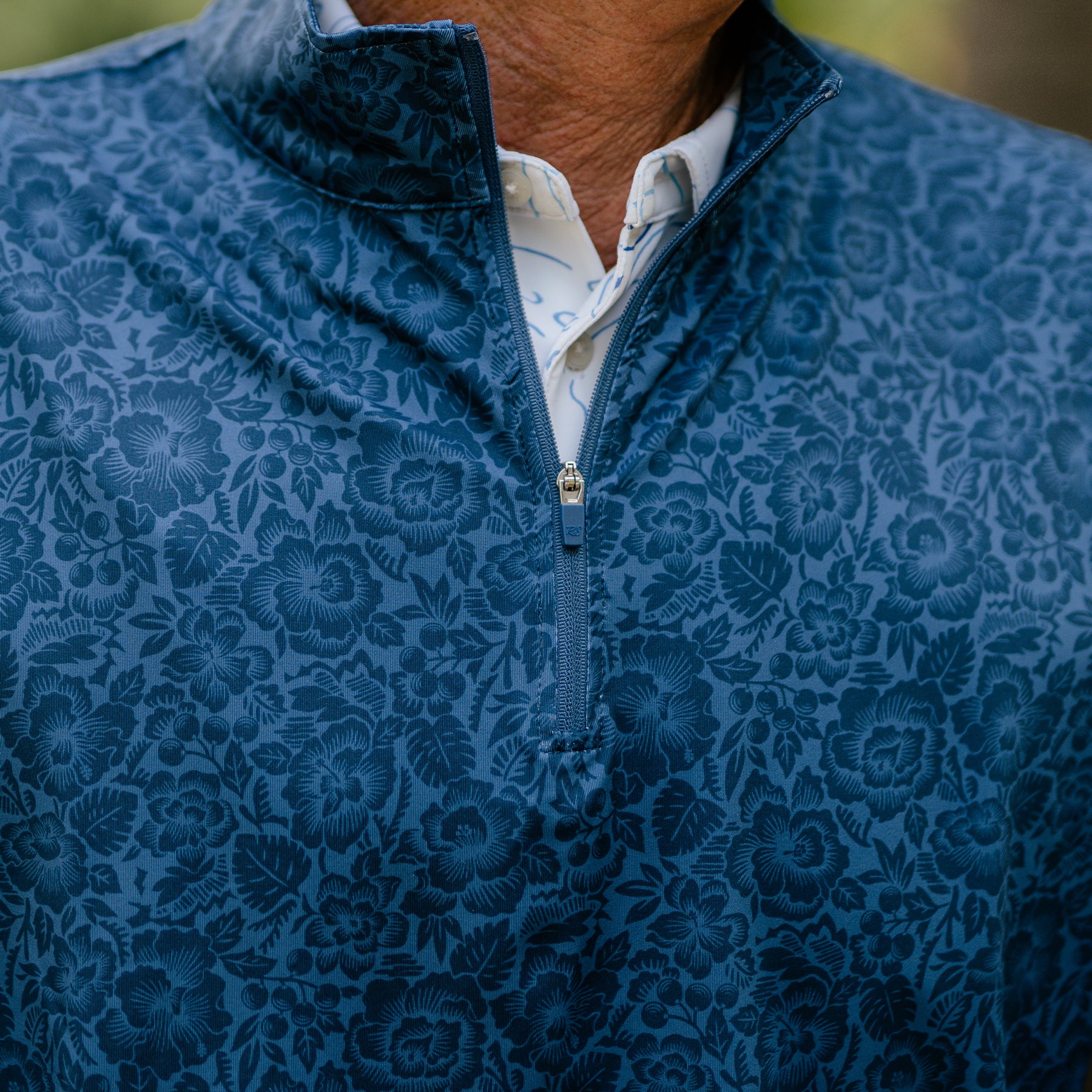 PACO ISLAND BISCUS MEN'S PERFORMANCE QUARTER ZIP | Reyn Spooner