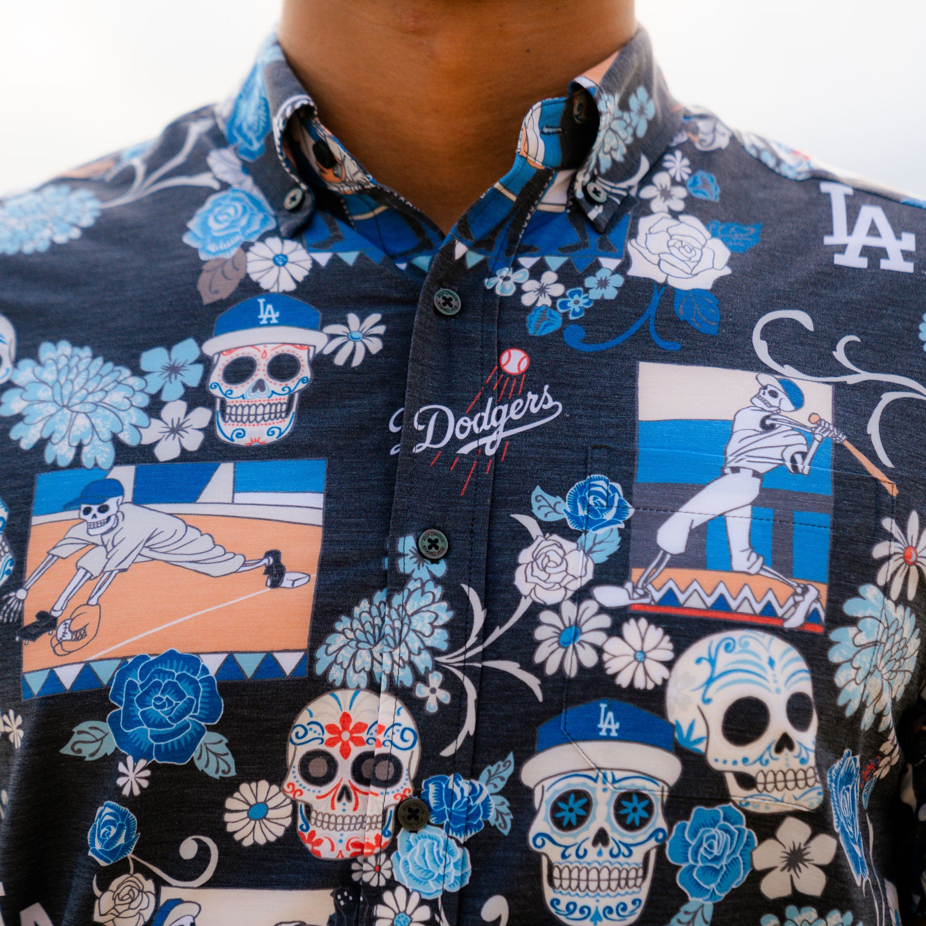 MLB® LOS ANGELES DODGERS DÍA DE LOS MUERTOS PERFORMANCE ALOHA