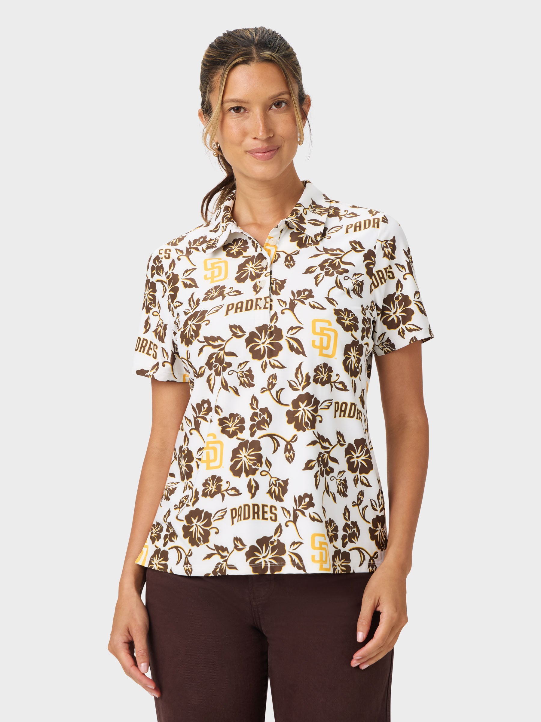 Reyn Spooner MLB® WOMEN'S SAN DIEGO PADRES GAME DAY POLO in WHITE