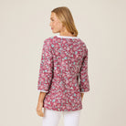 Reyn Spooner SENTOSA JOANIE TOP in CRANBERRY