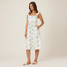Reyn Spooner SOFT BISCUS ALBA DRESS in WHITE