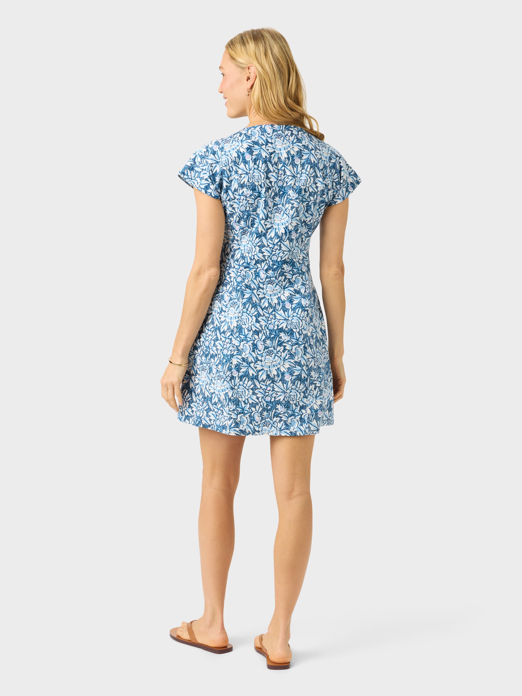 Reyn Spooner SPOONER BLOSSOMS DAISY DRESS in NAVY