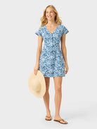 Reyn Spooner SPOONER BLOSSOMS DAISY DRESS in NAVY