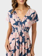 Reyn Spooner SUNRISE SEASHELL DREW DRESS in NAVY