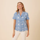 Reyn Spooner LAHAINA SAILOR KORA TOP in DENIM
