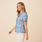 Reyn Spooner LAHAINA SAILOR KORA TOP in DENIM