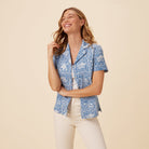 Reyn Spooner LAHAINA SAILOR KORA TOP in DENIM