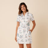 Reyn Spooner HAWAI'I 1959 COLLAR SHIRTDRESS in WHITE