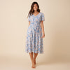 Reyn Spooner NUPOLUPOLU SMOCKED WAIST DRESS in NAUTICAL BLUE