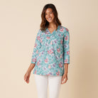 Reyn Spooner BANZAI BISCUS TUNIC in SHORE BLUE
