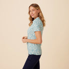 Reyn Spooner OAHU HARVEST JOHNNY COLLAR POLO in DUSTY TURQUOISE