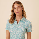 Reyn Spooner OAHU HARVEST JOHNNY COLLAR POLO in DUSTY TURQUOISE