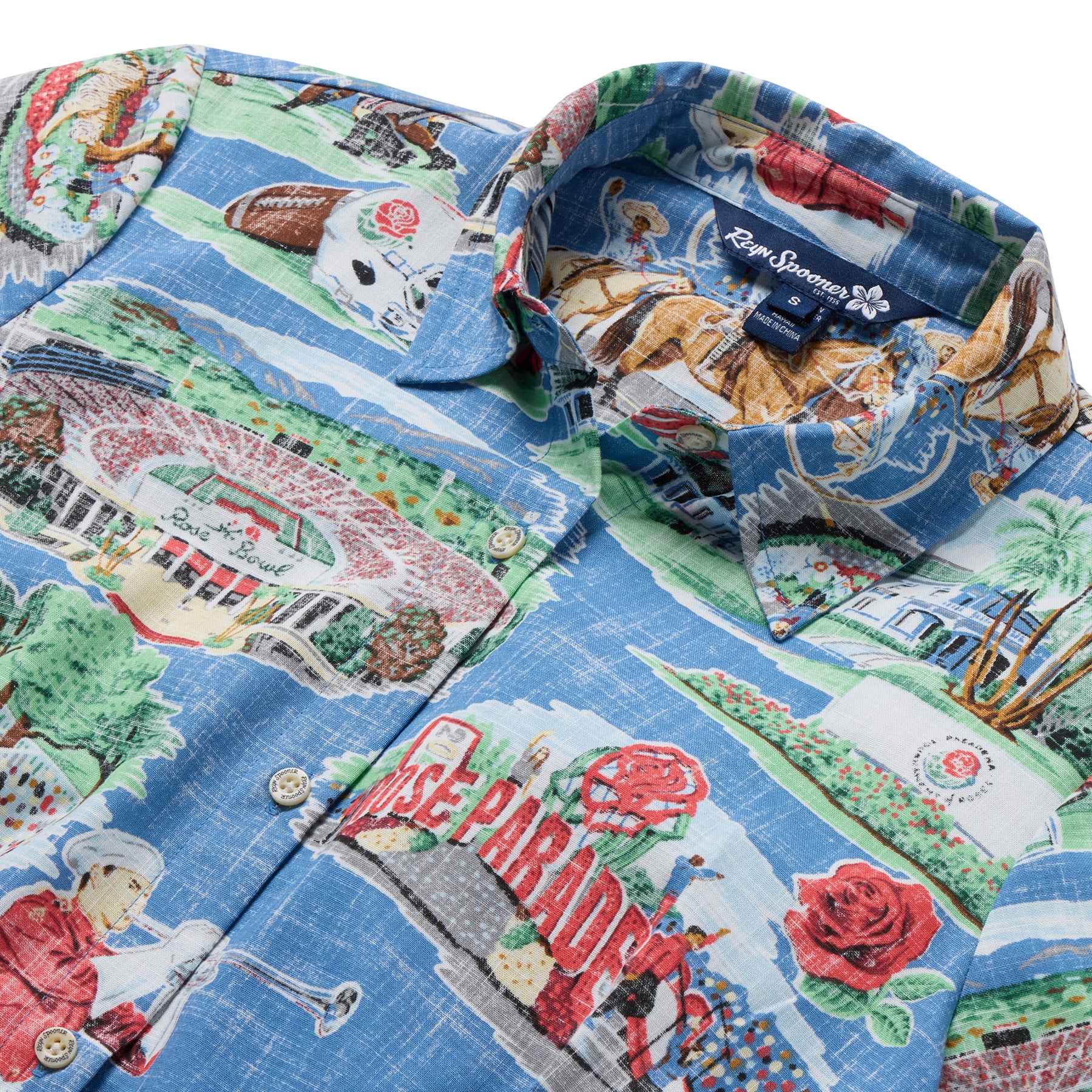 Reyn Spooner TOURNAMENT OF ROSES ABBY TOP in RIVIERA