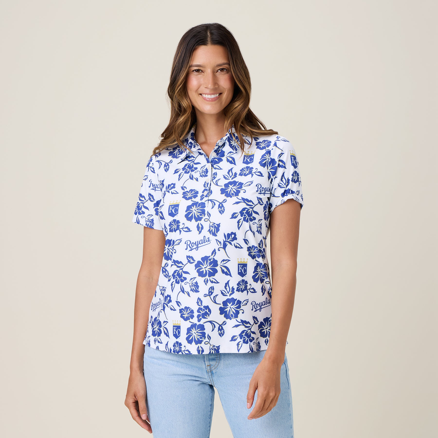 MLB® WOMEN'S KANSAS CITY ROYALS GAME DAY PERFORMANCE POLO – Reyn