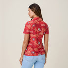 Reyn Spooner WOMEN'S SAN FRANCISCO 49ERS GAME DAY PERFORMANCE POLO in RED