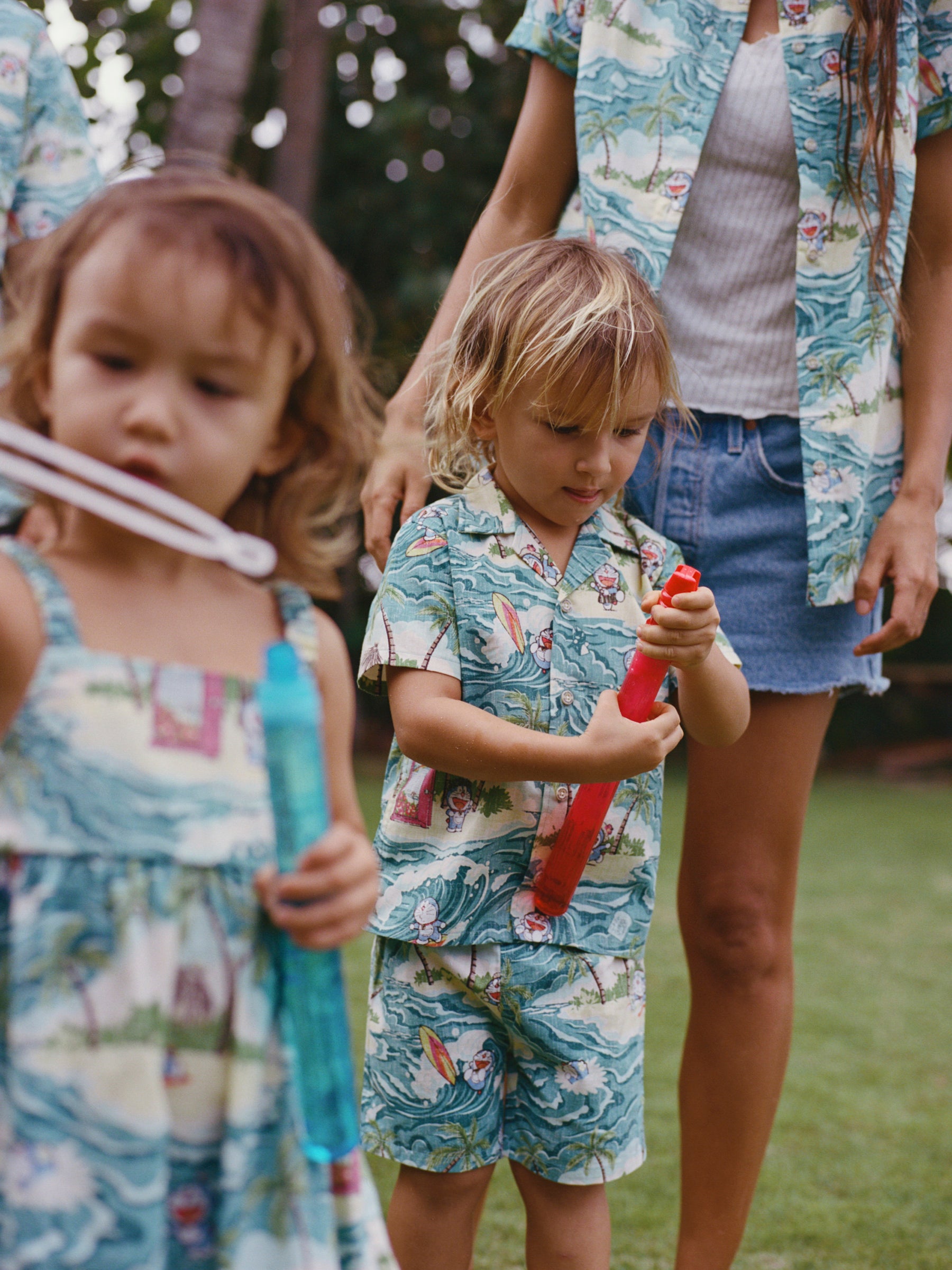 ALOHA DORAEMON TODDLER CABANA SET | Reyn Spooner