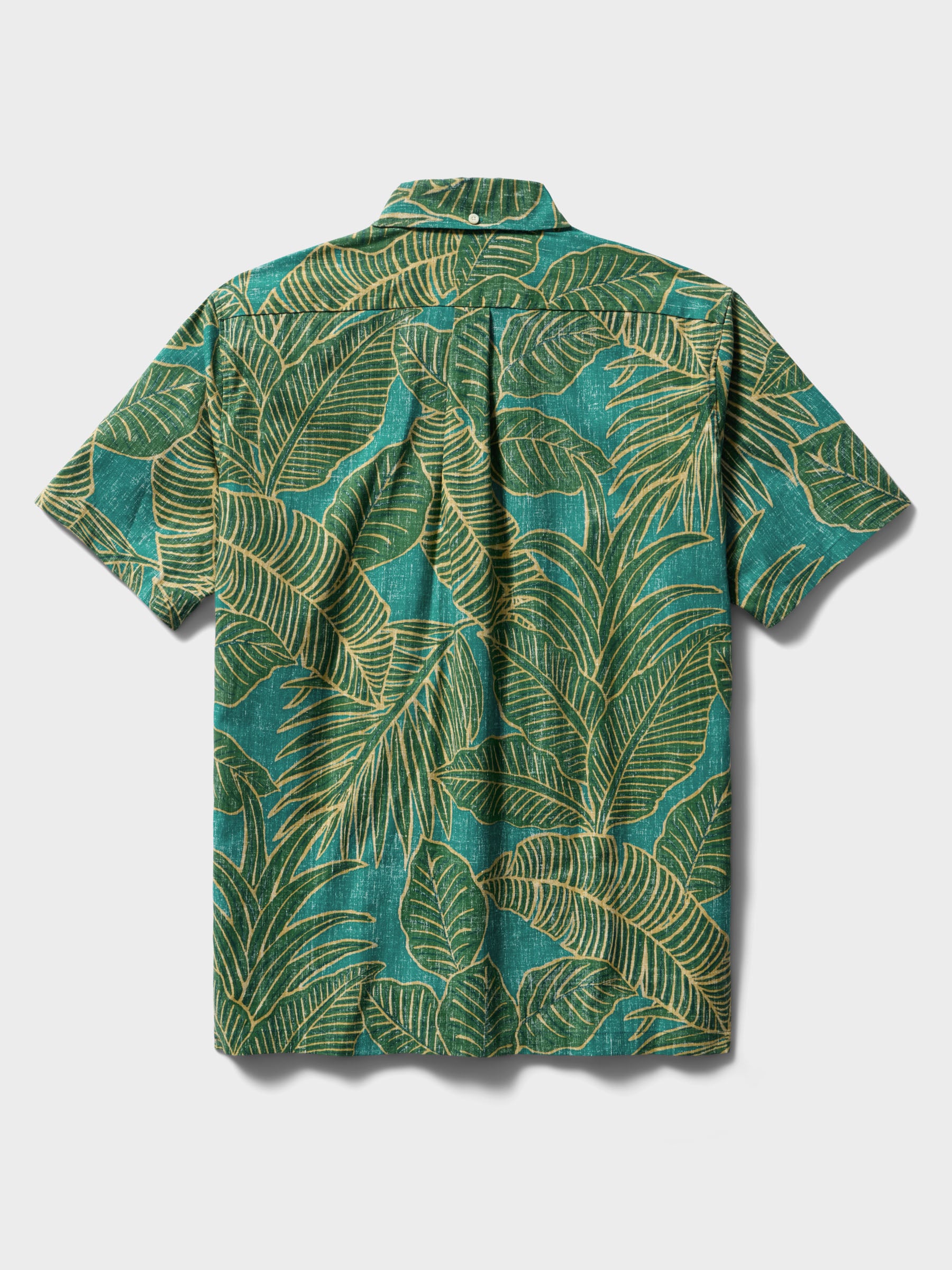 Reyn Spooner FOREST FOLIAGE BUTTON FRONT in GREEN SEA