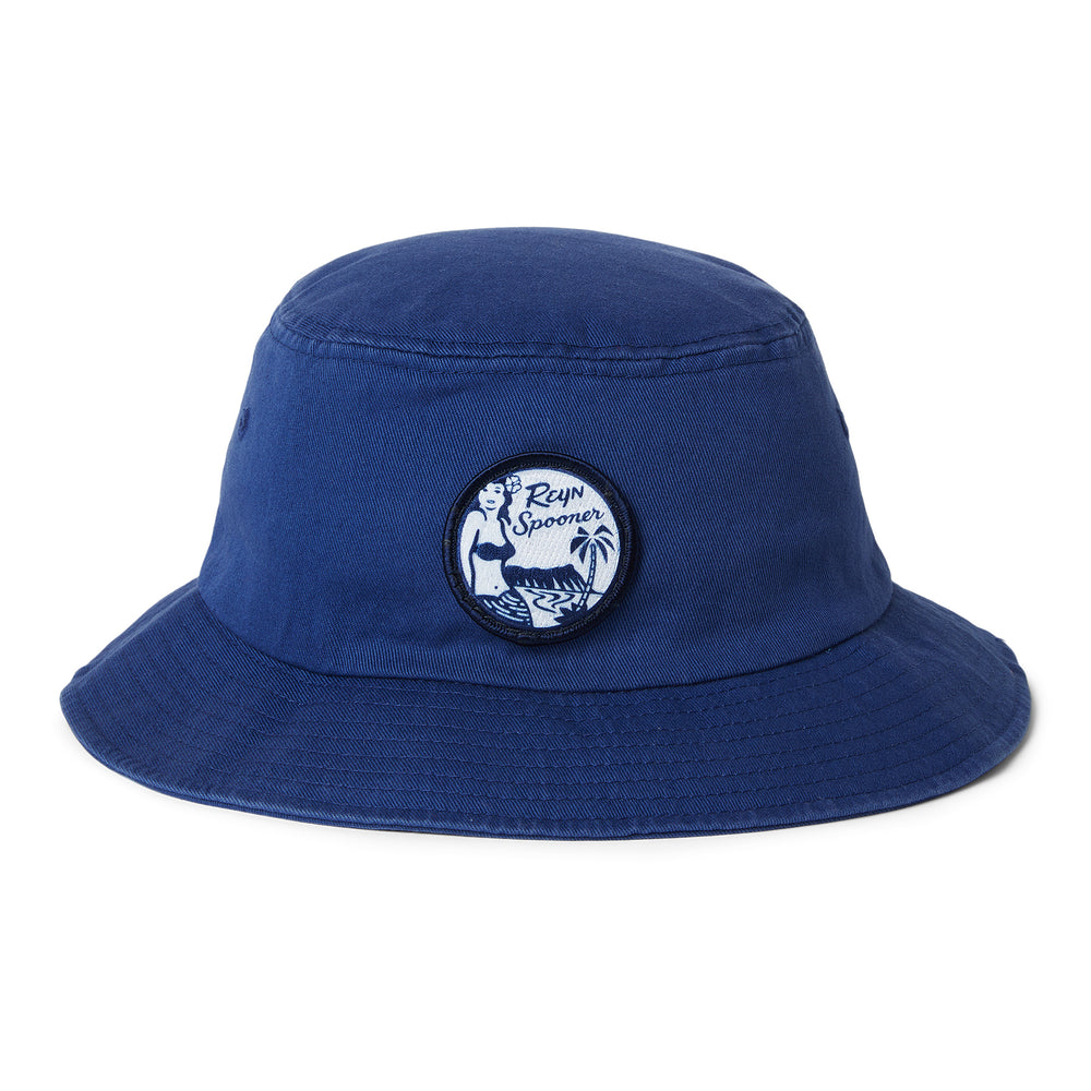 Reyn Spooner REYN SPOONER LOGO BUCKET HAT in BAY BLUE