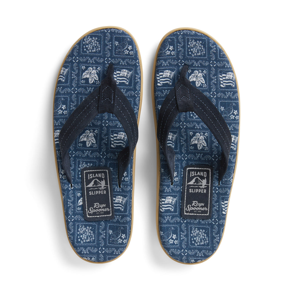 Denim Knot Canvas Flat Blue