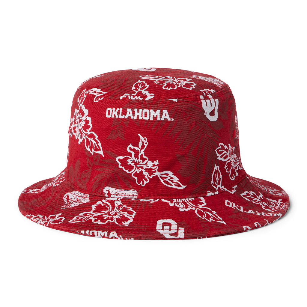 Reyn Spooner UNIVERSITY OF OKLAHOMA BUCKET HAT in RED