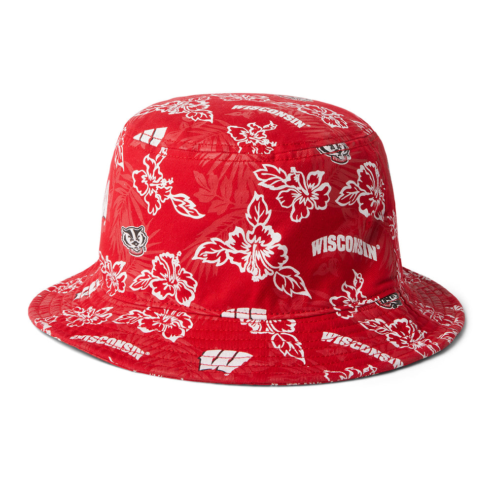 Reyn Spooner UNIVERSITY OF WISCONSIN BUCKET HAT in RED