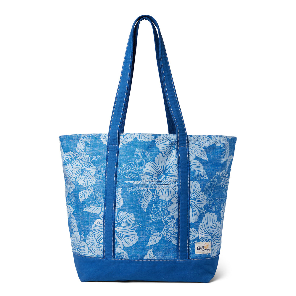Reyn Spooner ALOHA BISCUS TOTE BAG in OCEAN BLUE