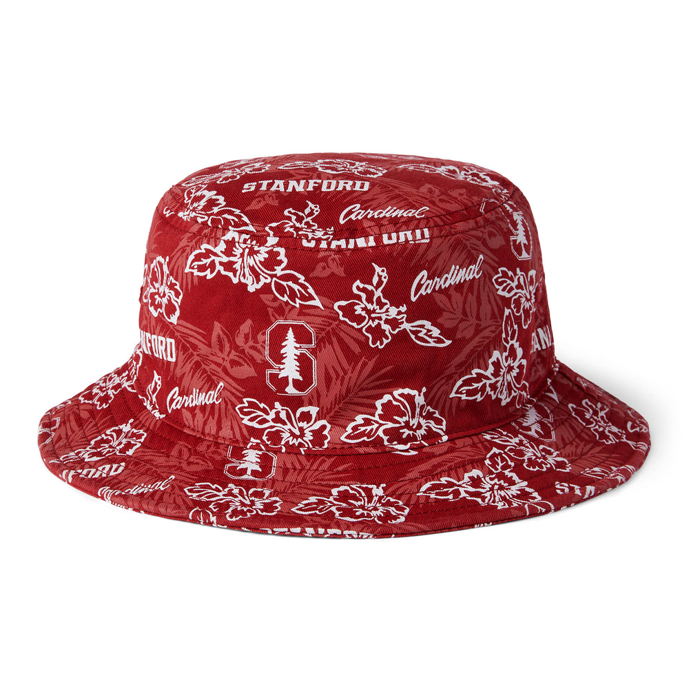 Men's Reyn Spooner Cardinal Stanford Floral Bucket Hat Size: Small/Medium