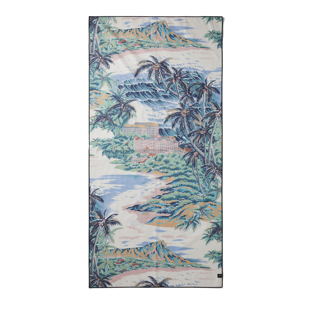 Reyn Spooner SLOWTIDE DIAMOND HEAD QUICK-DRY BEACH TOWEL in NEUTRAL