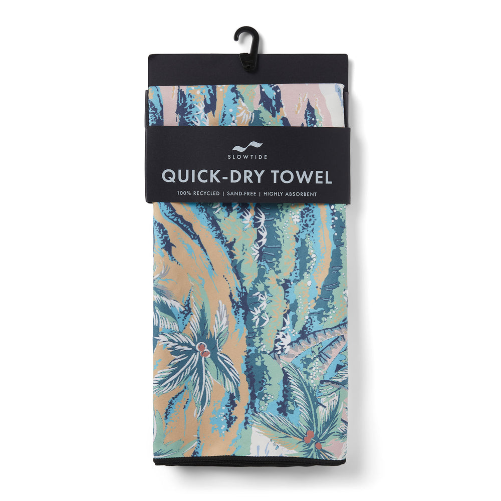 Reyn Spooner SLOWTIDE DIAMOND HEAD QUICK-DRY BEACH TOWEL in NEUTRAL
