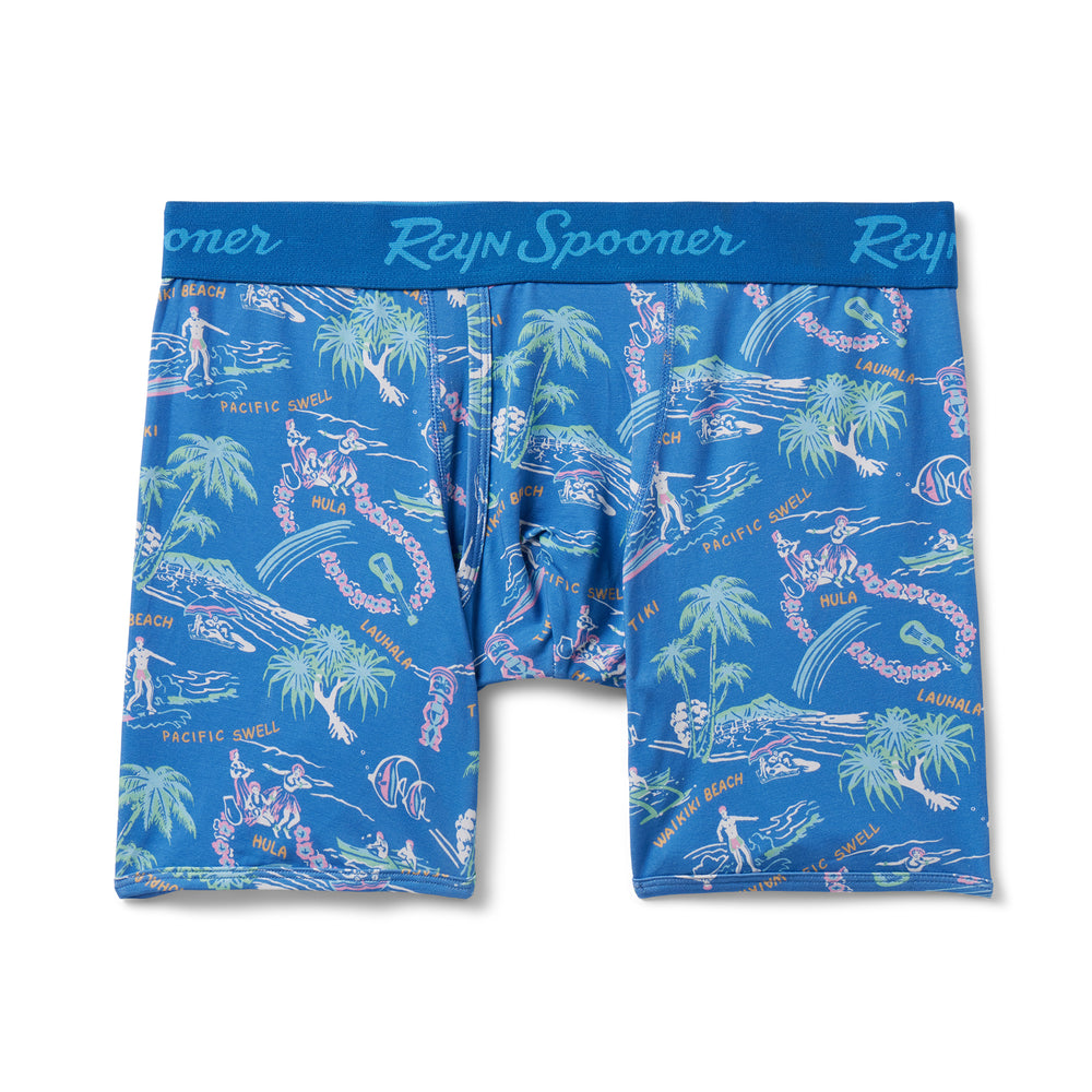 Reyn Spooner ONE FINE DAY BOXER BRIEF in VALLARTA BLUE