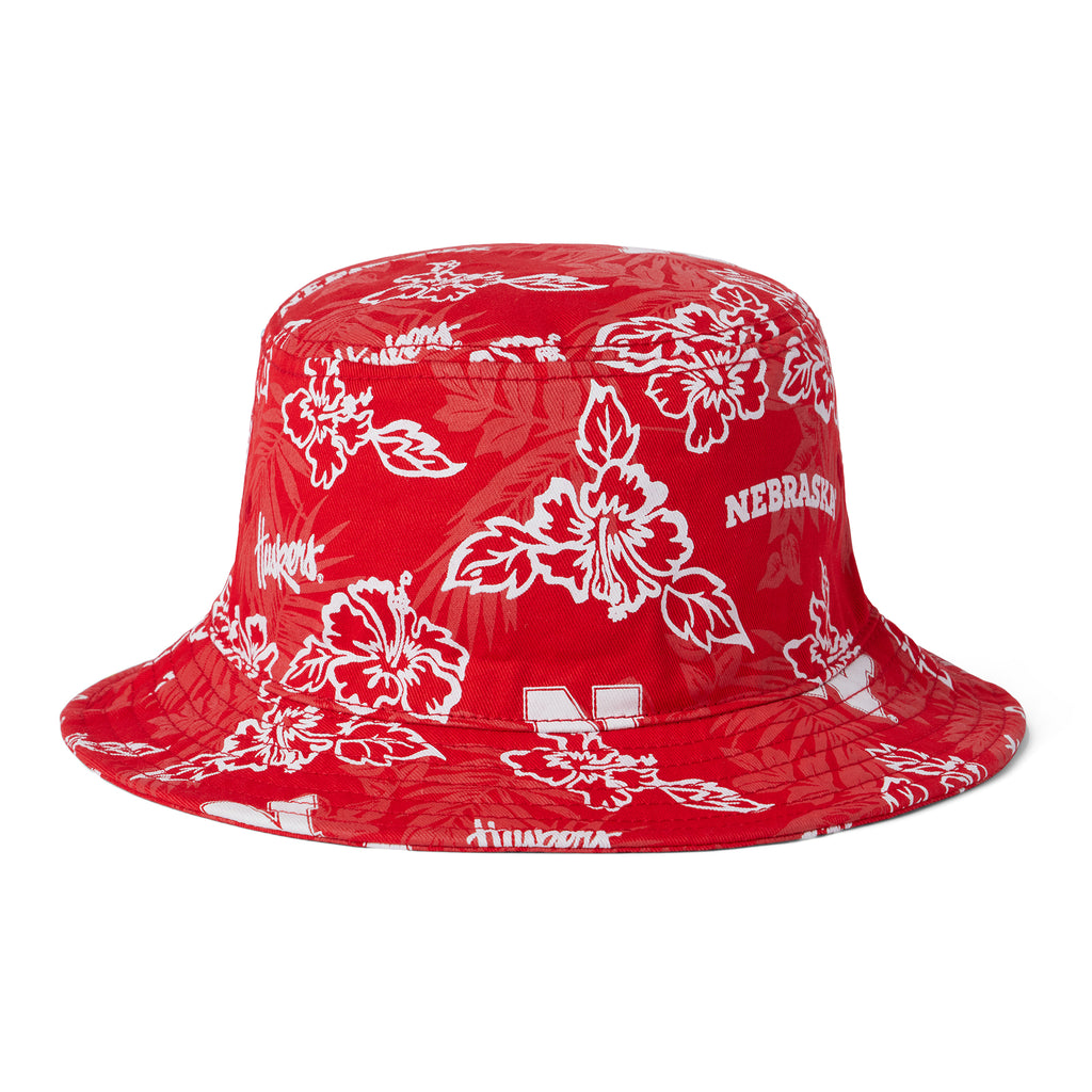 Reyn Spooner UNIVERSITY OF NEBRASKA BUCKET HAT in RED