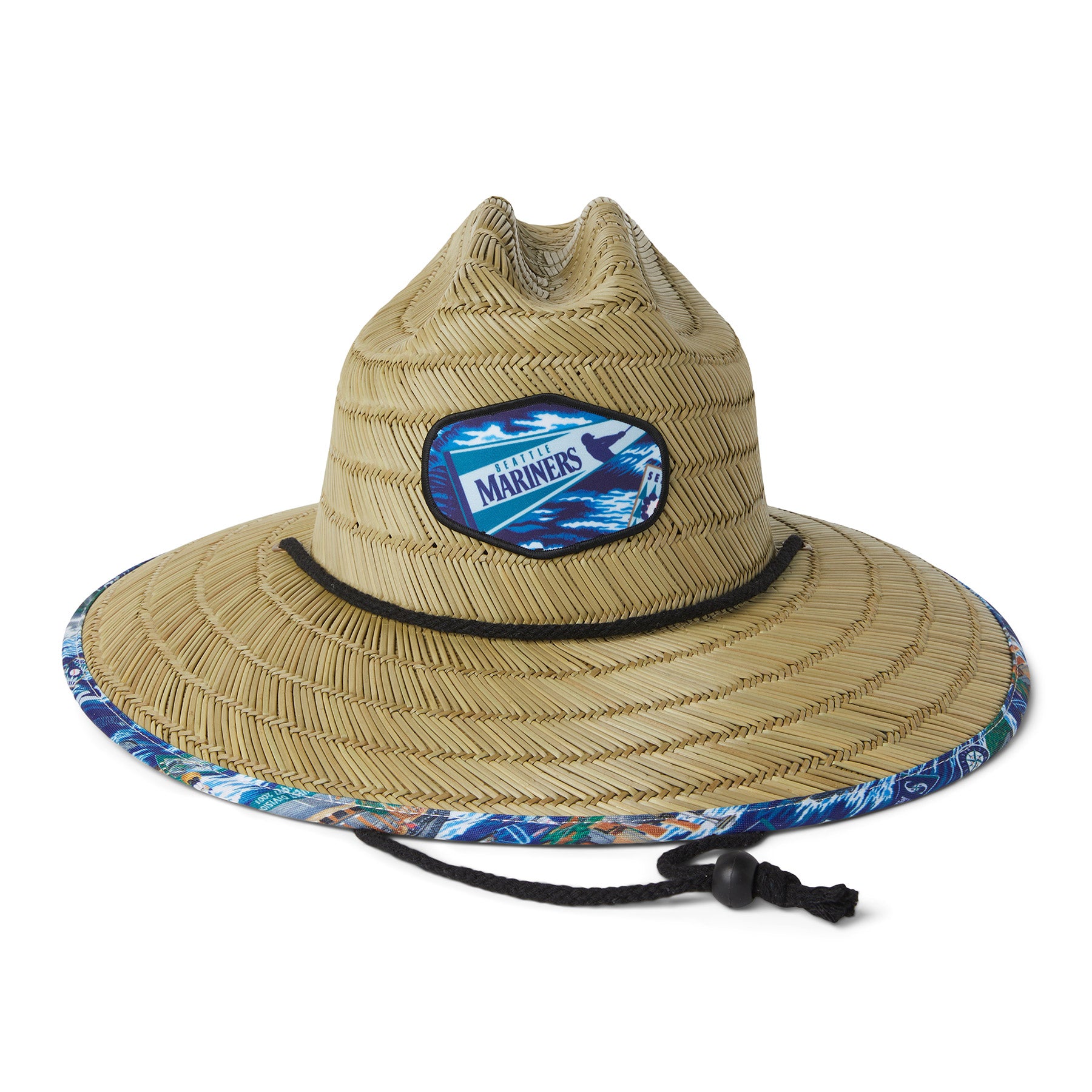 Men's Reyn Spooner Seattle Mariners Logo Straw Hat in Natural