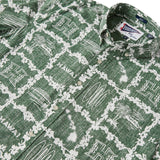 Reyn Spooner UNIVERSITY OF HAWAII BUTTON FRONT in GREEN