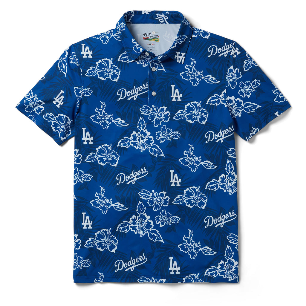 Reyn Spooner LOS ANGELES DODGERS PUA PERFORMANCE POLO in BLUE