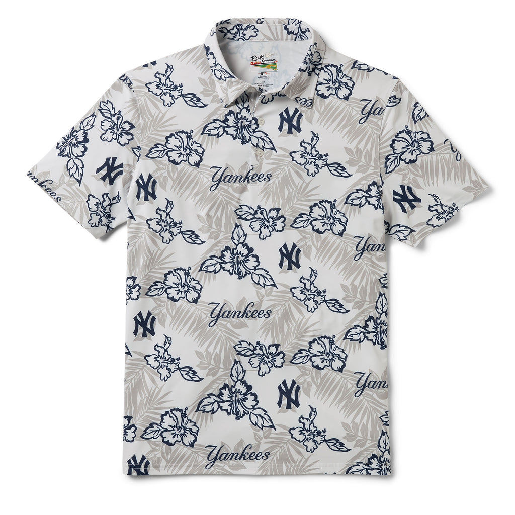 Reyn Spooner NEW YORK YANKEES PUA PERFORMANCE POLO in WHITE