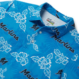 Reyn Spooner MIAMI MARLINS PUA PERFORMANCE POLO in TURQUOISE