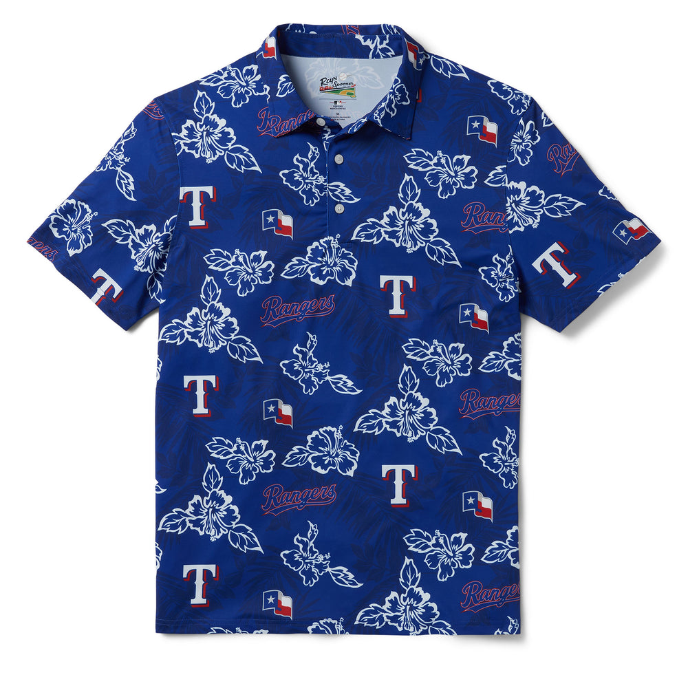 Reyn Spooner TEXAS RANGERS PUA PERFORMANCE POLO in NAVY