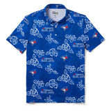 Reyn Spooner TORONTO BLUE JAYS PUA PERFORMANCE POLO in NAVY