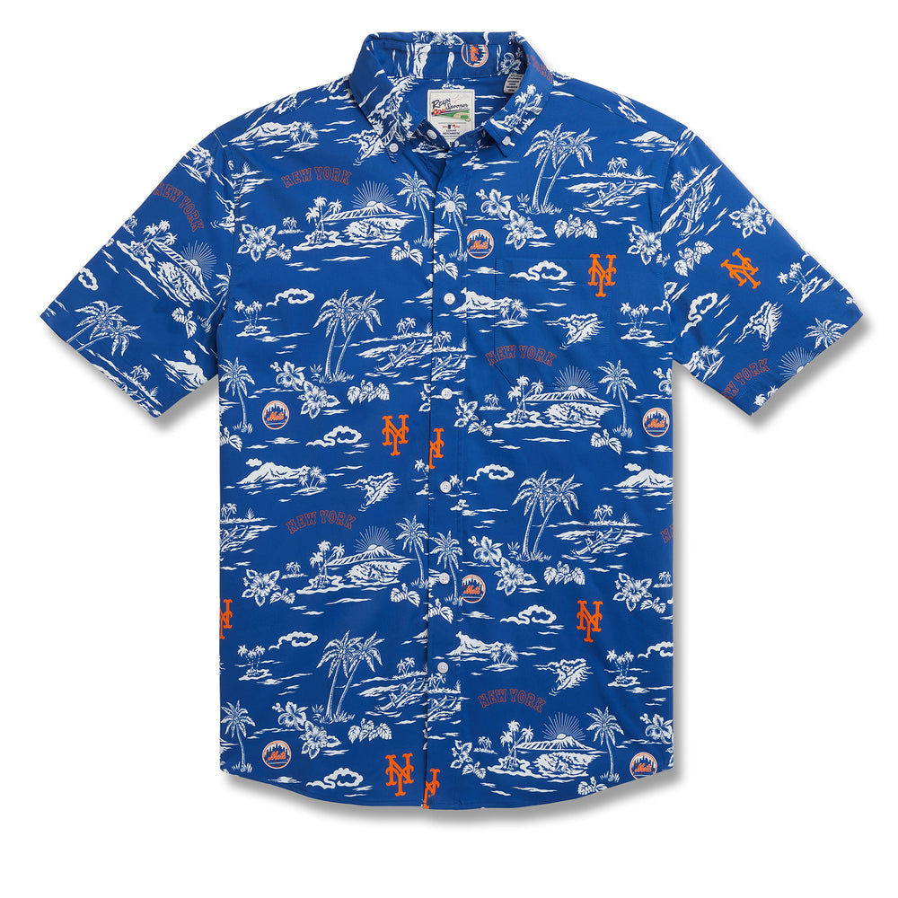 Reyn Spooner Men's Los Angeles Dodgers Blue Aloha Performance Polo