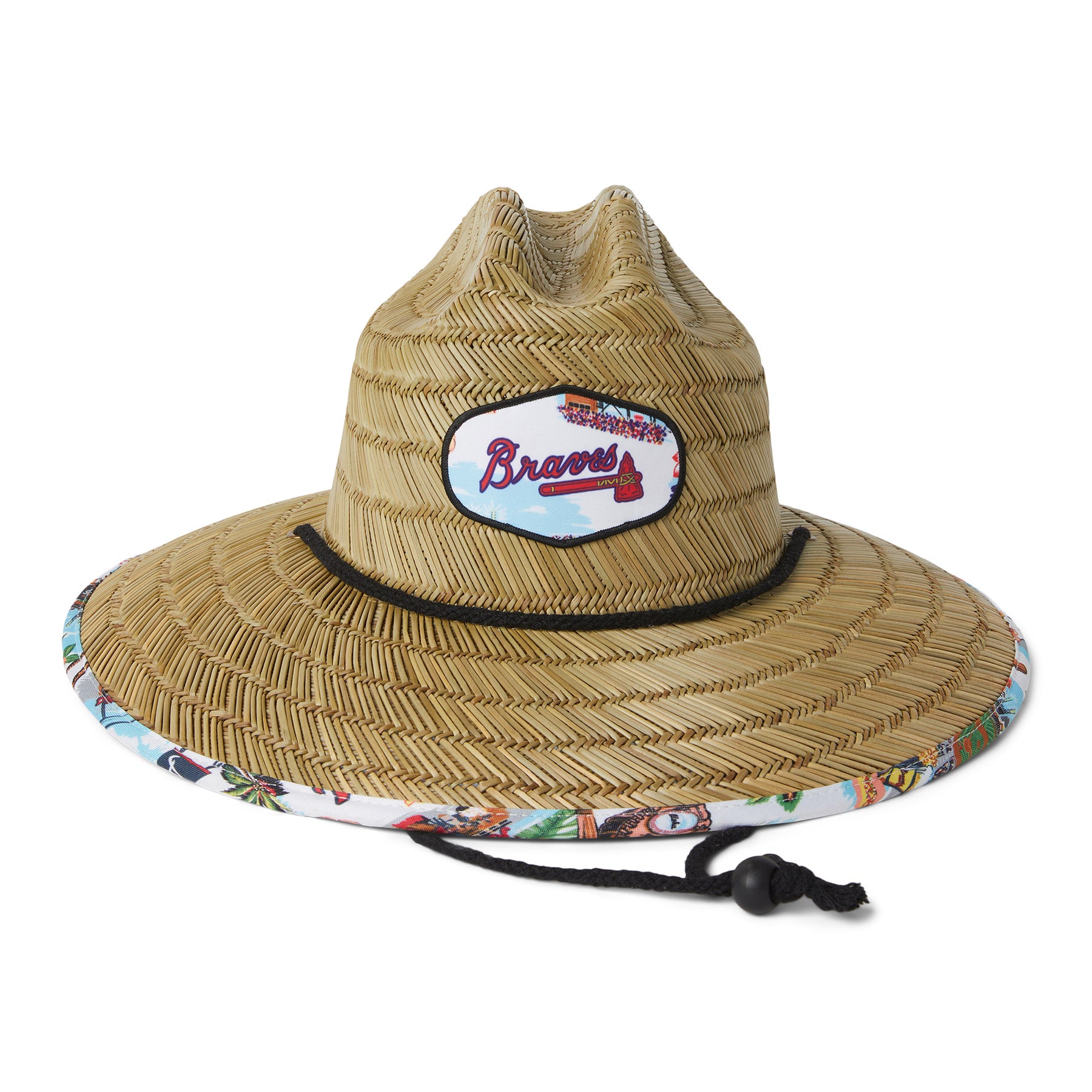 Reyn Spooner Men's One Size Atlanta Braves scenic Straw Hat - Each