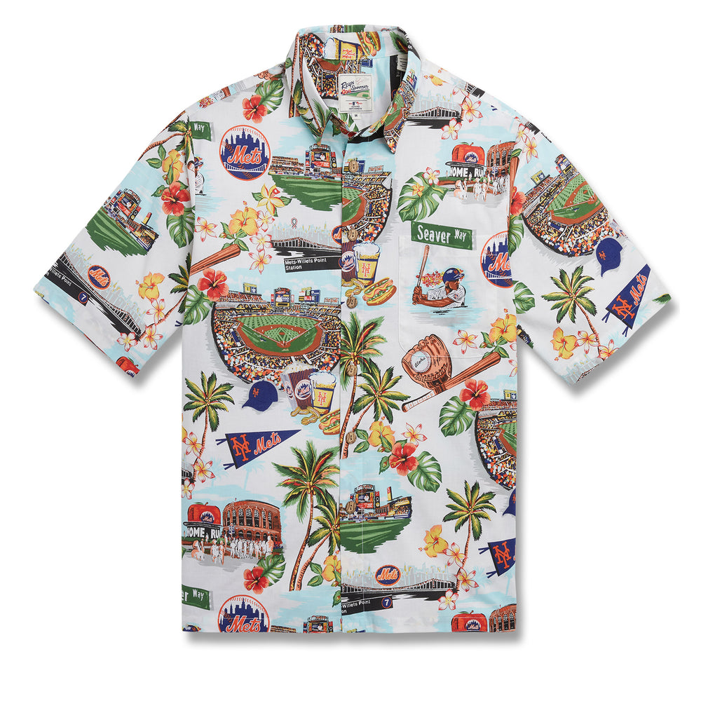 Reyn Spooner Men's Reyn Spooner White Oakland Athletics Scenic