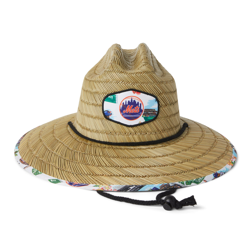 Reyn Spooner NEW YORK METS SCENIC STRAW HAT in SCENIC