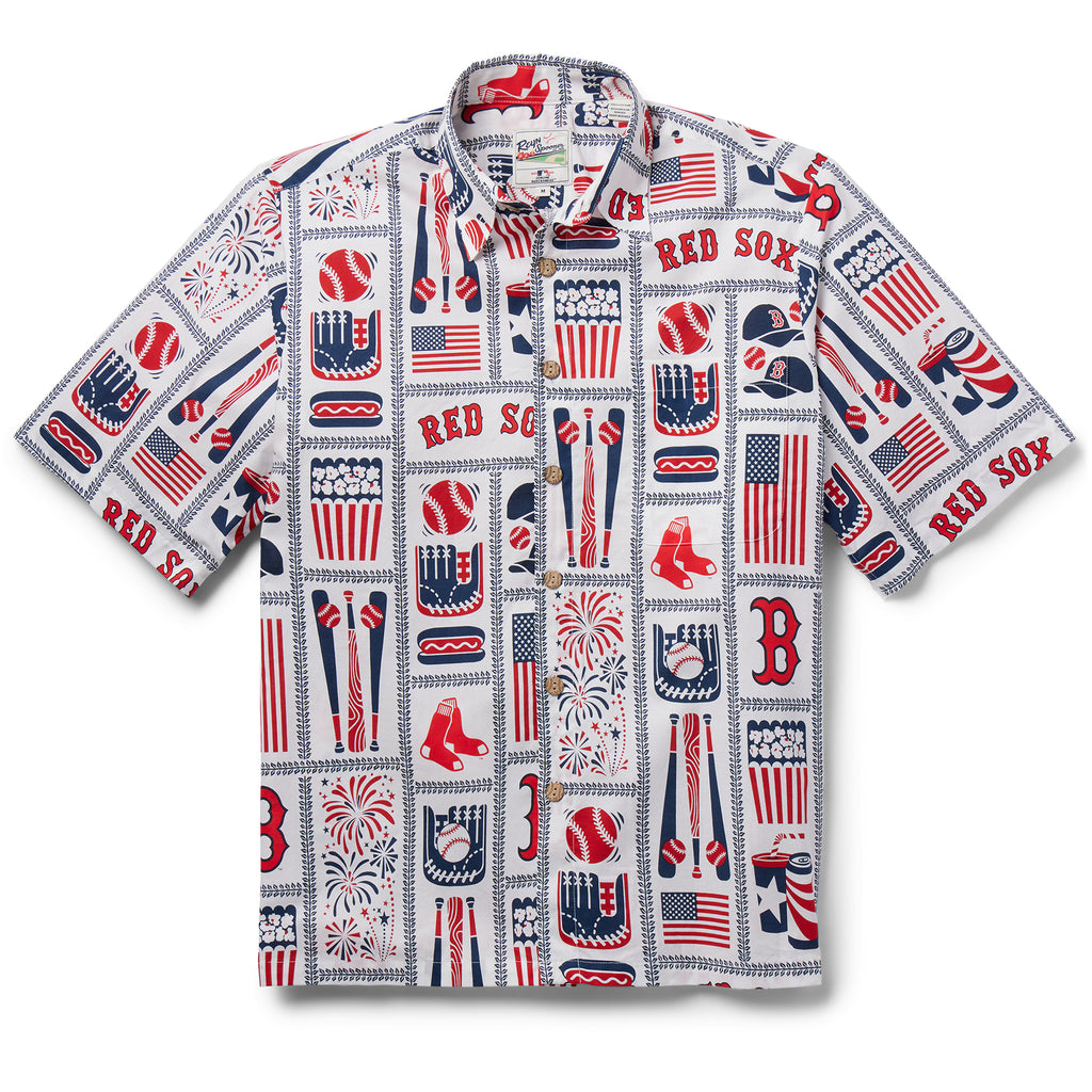 Reyn Spooner Boston Red Sox Button Front 100% Rayon Hawaiian Shirt –  Scholars & Champs