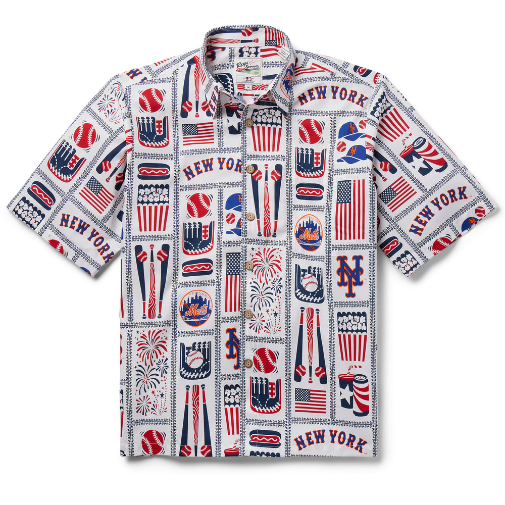 Reyn Spooner Men's New York Yankees White Scenic Button Down Shirt