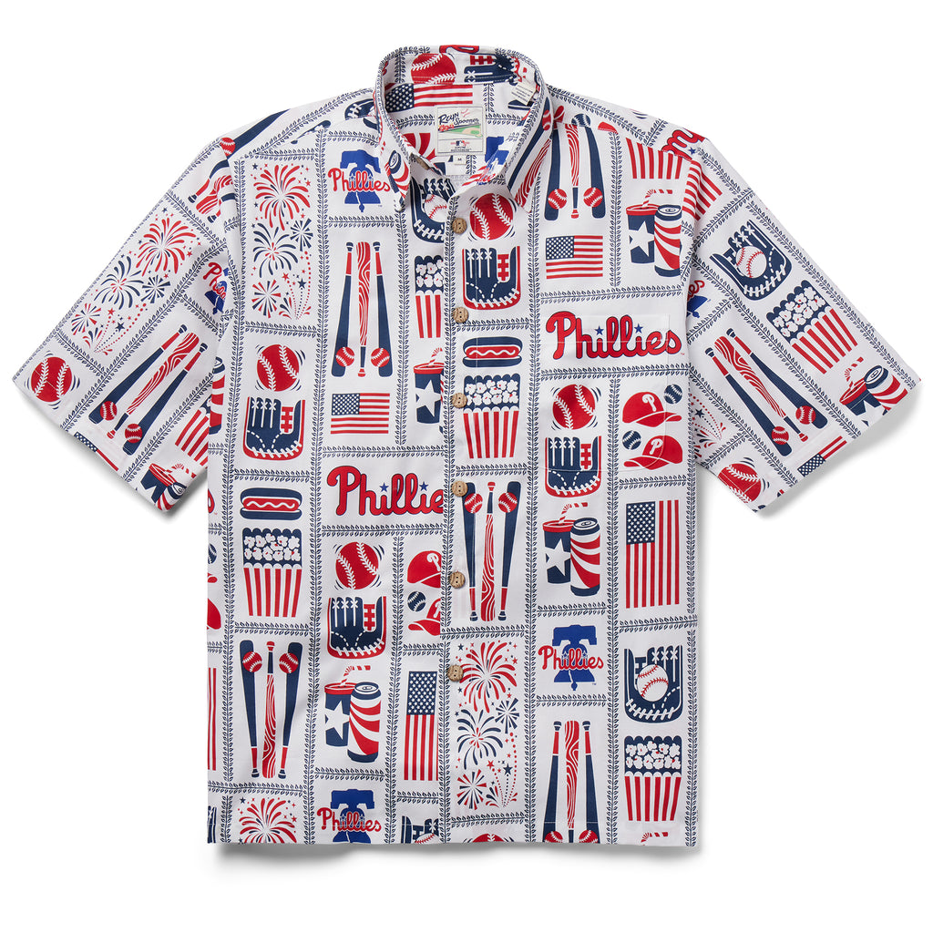 Reyn Spooner PHILADELPHIA PHILLIES AMERICANA in WHITE