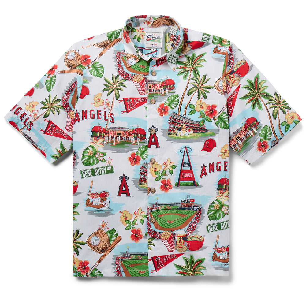 angels baseball hawaiian shirt