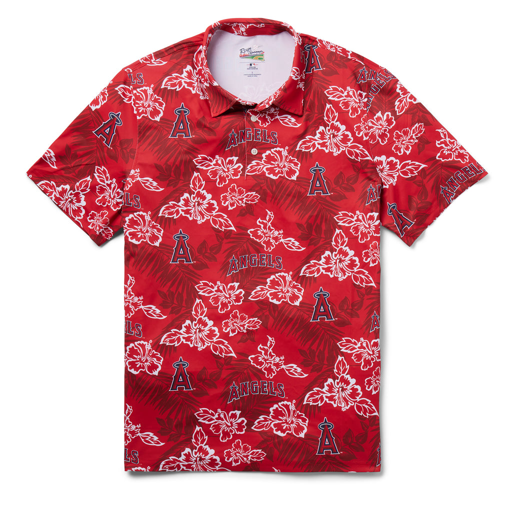 Reyn Spooner Navy Los Angeles Angels Performance Polo Red