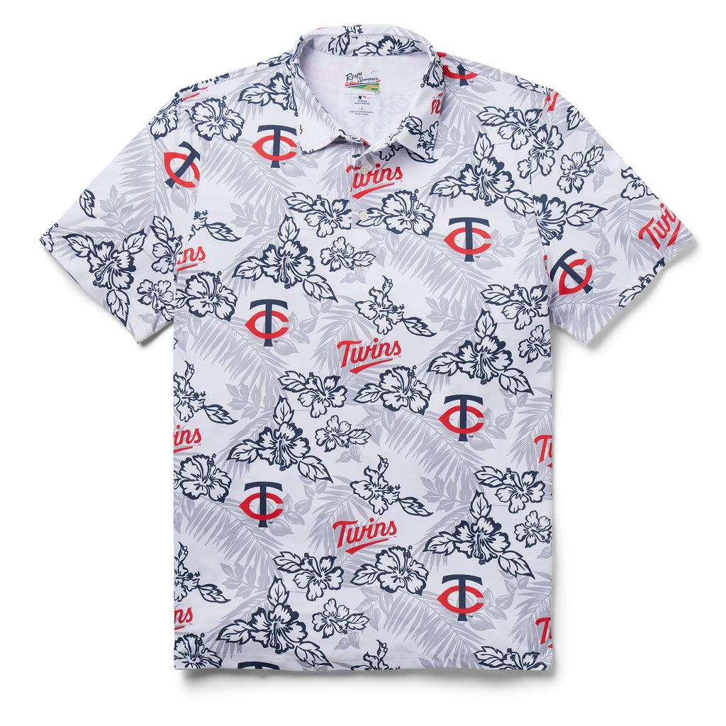 Reyn Spooner MINNESOTA TWINS PUA PERFORMANCE POLO in WHITE