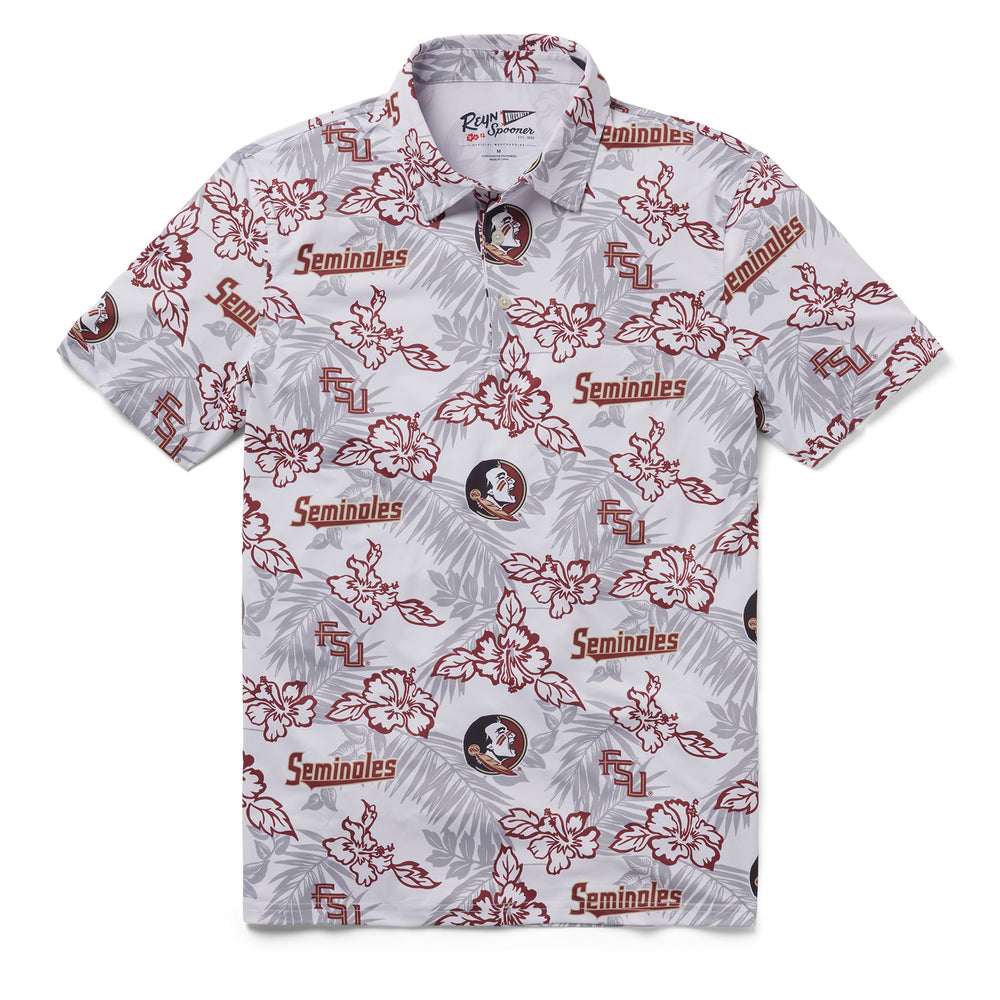 Reyn Spooner FLORIDA STATE UNIVERSITY PUA PERFORMANCE POLO in WHITE