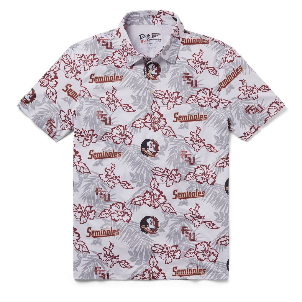 Reyn Spooner FLORIDA STATE UNIVERSITY PUA PERFORMANCE POLO in WHITE